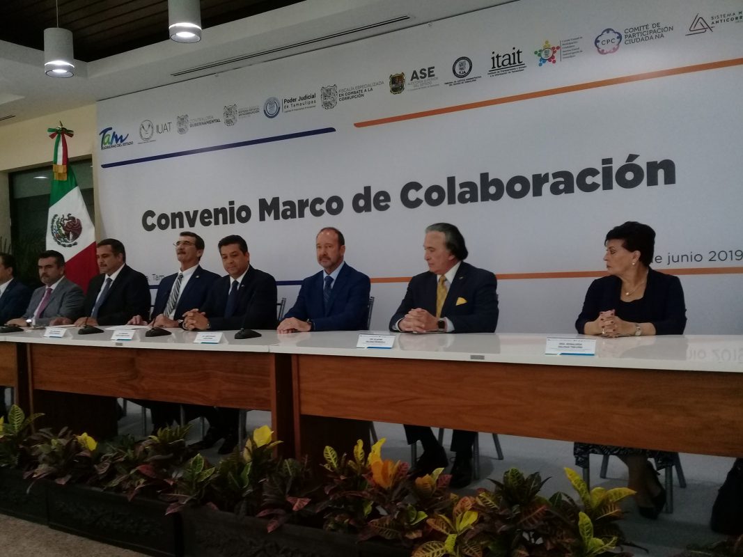 ITAIT participa en firma de convenio de colaboración: Sistema Estatal Anticorrupción – Universidad Autónoma de Tamaulipas.