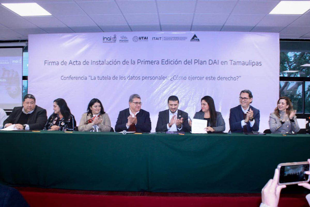Encabezaron Comisionadas del ITAIT la firma de la Red Local de Socialización del Plan DAI